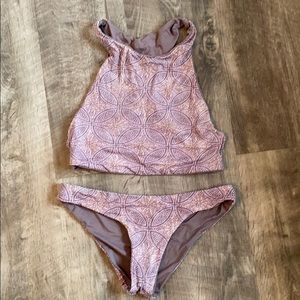 Reversible mauve bikini